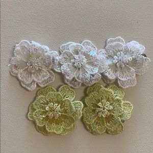 Dainty Flower Hair Clips